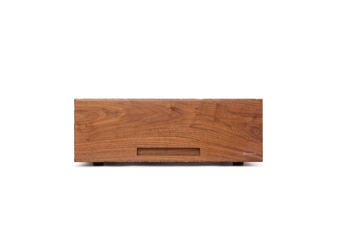 Emperador marble humidor, front detail
