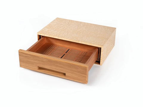 Italian craftsmanship Diamond Humidor Small in exotic Tamo wood