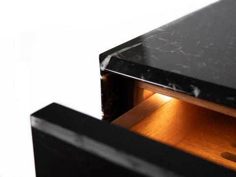 Luxury Diamond humidor Large – marble with LED illumination
