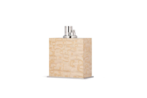 Tamo Japanese ash burl wood table lighter, handmade in Italy by Litolite