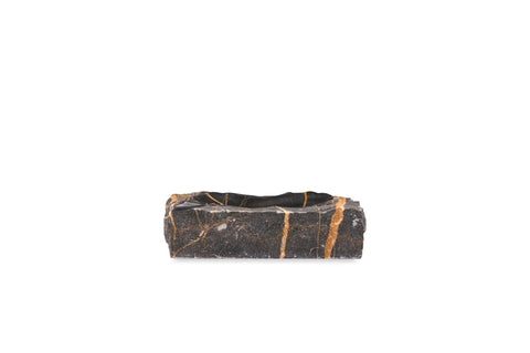 Port Saint Laurent marble cigar ashtray, gold veining detail