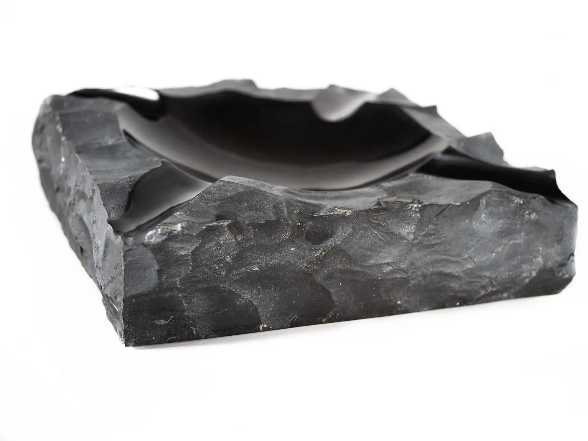 Luxury Ashtray in Nero Belgio Marble – Italian Craftsmanship