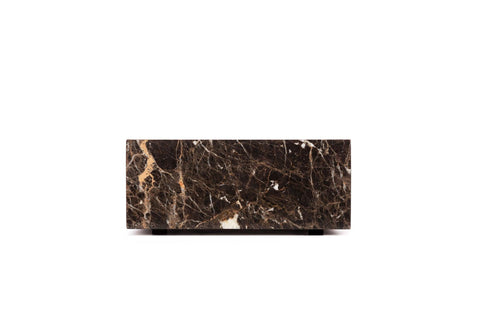 Emperador marble humidor, side view