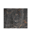 Nero Portoro Oro marble humidor, top view with gold veining