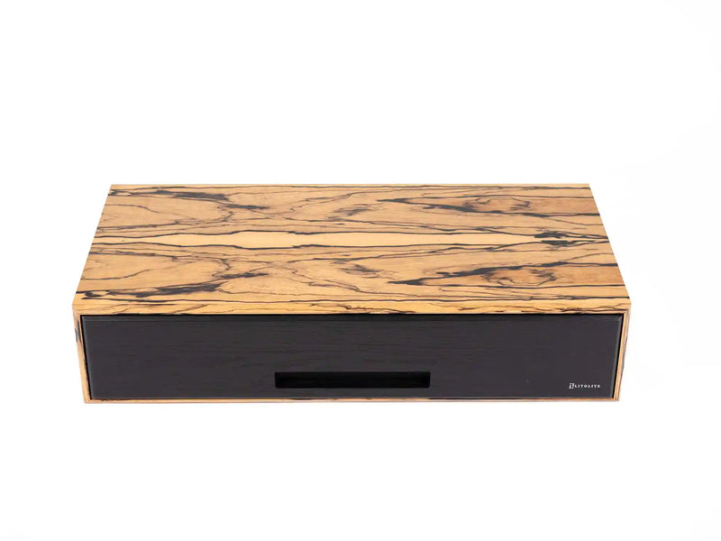Luxury cigar storage box made from solid wood and marble