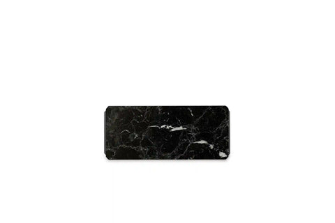 Handcrafted cigar humidor in black marble, compact size