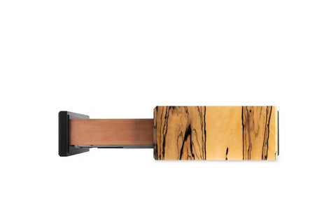 Elegant wooden cigar box in light exotic wood with Boveda humidification
